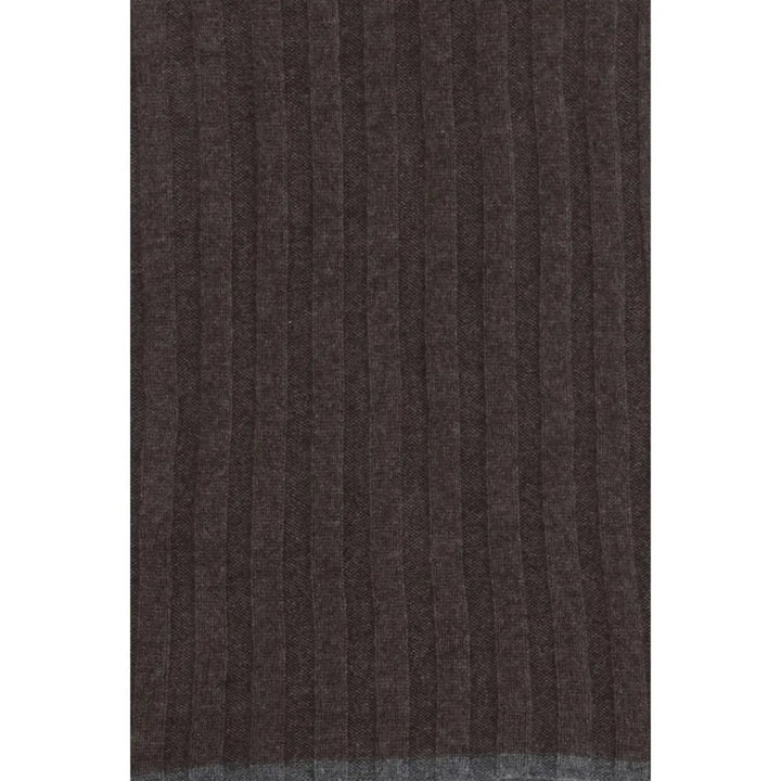 Brunello Cucinelli Brown Cashmere Scarf