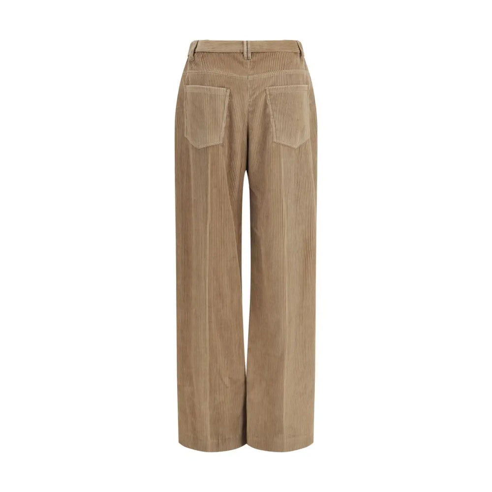 Brunello Cucinelli Brown Cotton Casual Pants