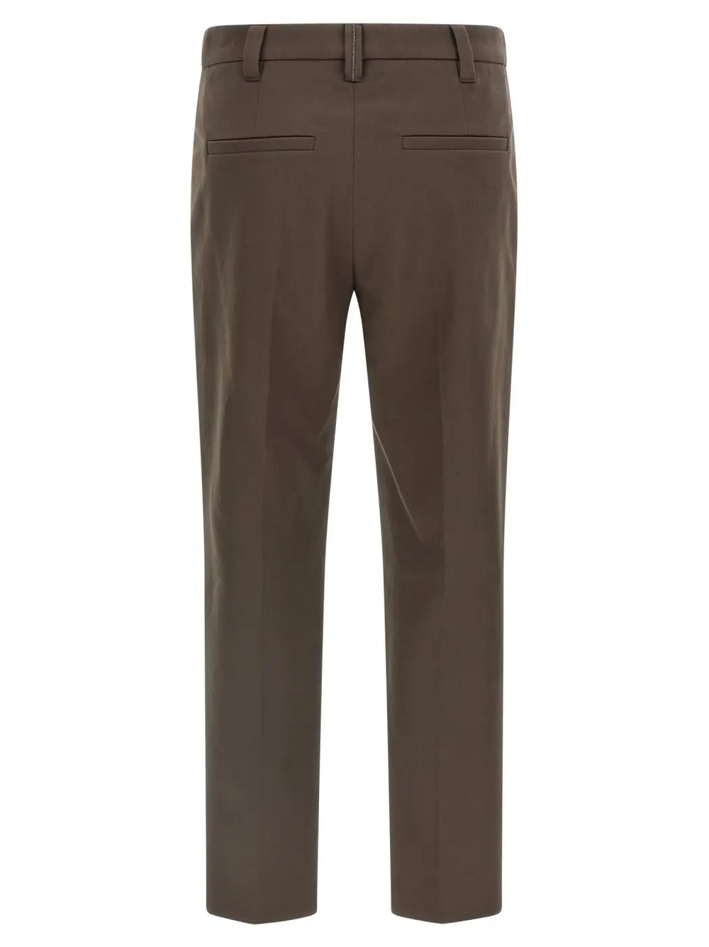 Brunello Cucinelli Brown Cotton Casual Pants