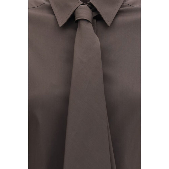 Brunello Cucinelli Shirts - Brown Cotton Dress Shirt