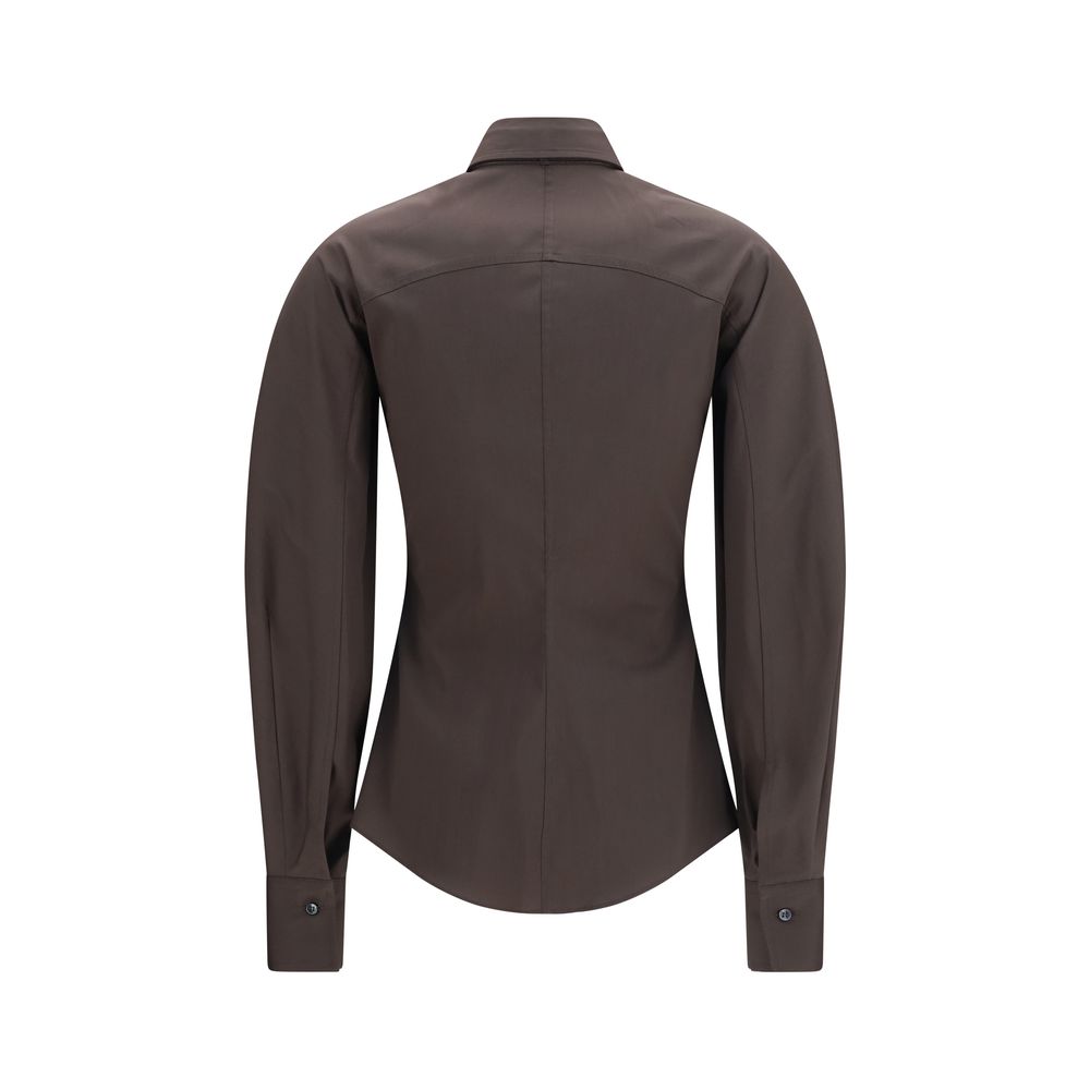 Brunello Cucinelli Shirts - Brown Cotton Dress Shirt
