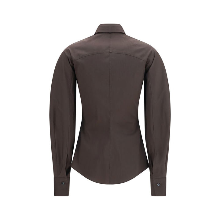 Brunello Cucinelli Shirts - Brown Cotton Dress Shirt