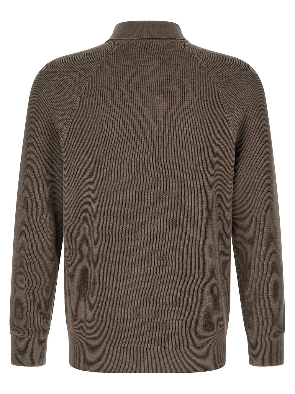 Brunello Cucinelli Brown Cotton Polo Shirt