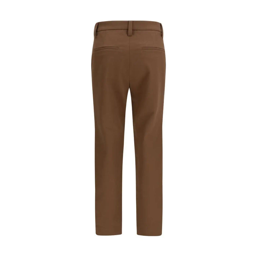 Brunello Cucinelli Brown Elastane Casual Pants