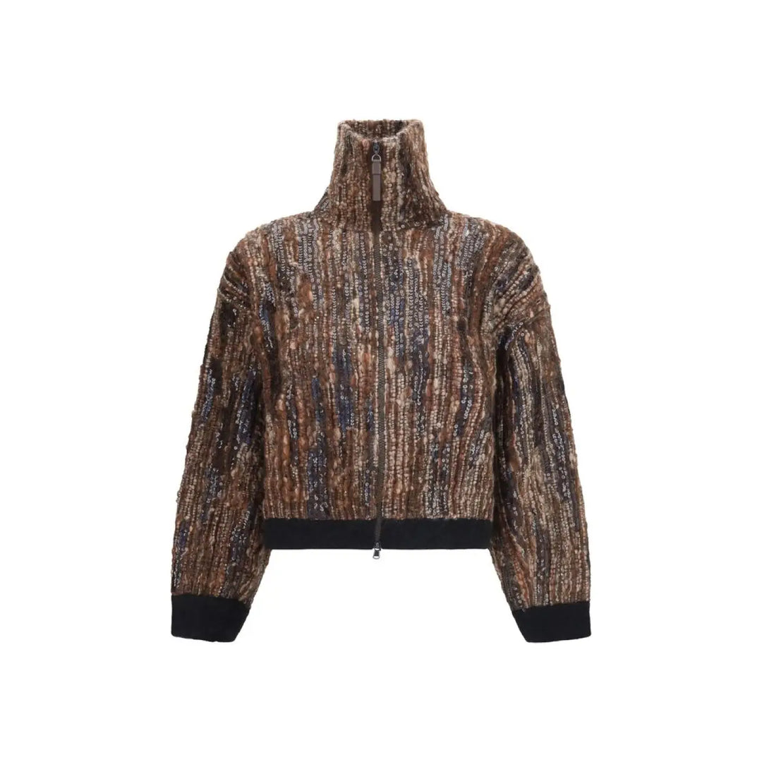 Brunello Cucinelli Brown Mohair Full-length Jacket