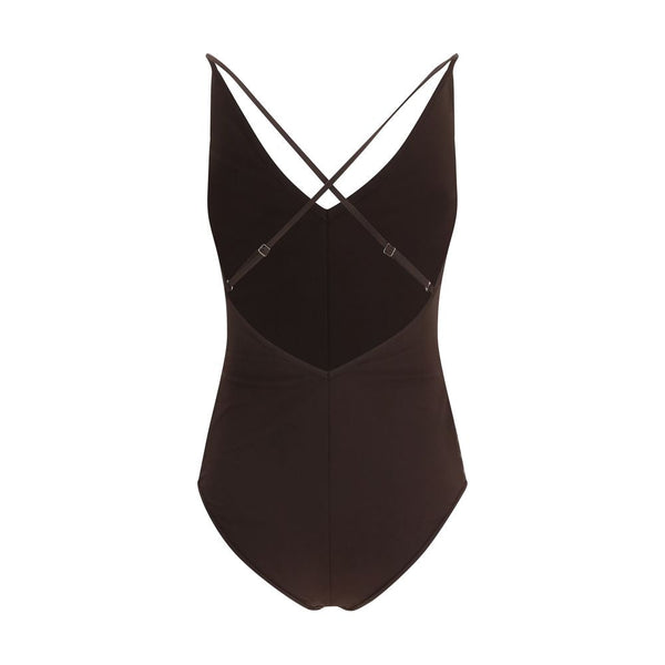 Brunello Cucinelli Brown Nylon One-piece Swimsuit - Women’s Swimsuits