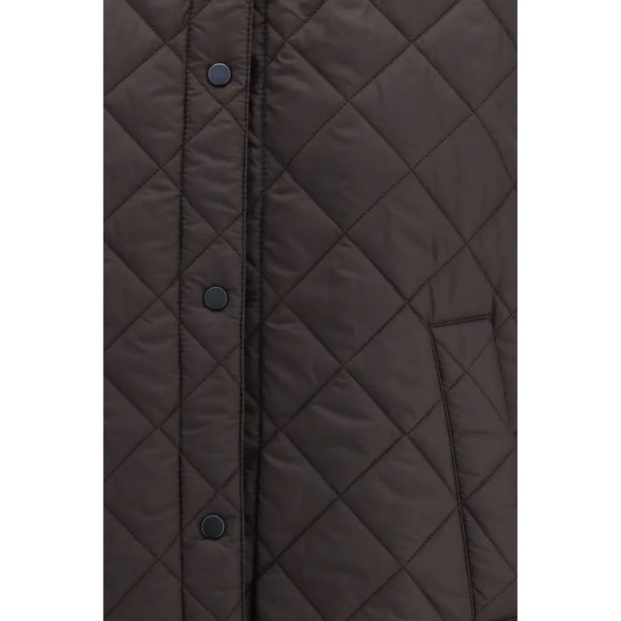 Brunello Cucinelli Brown Nylon Sleveless Jacket