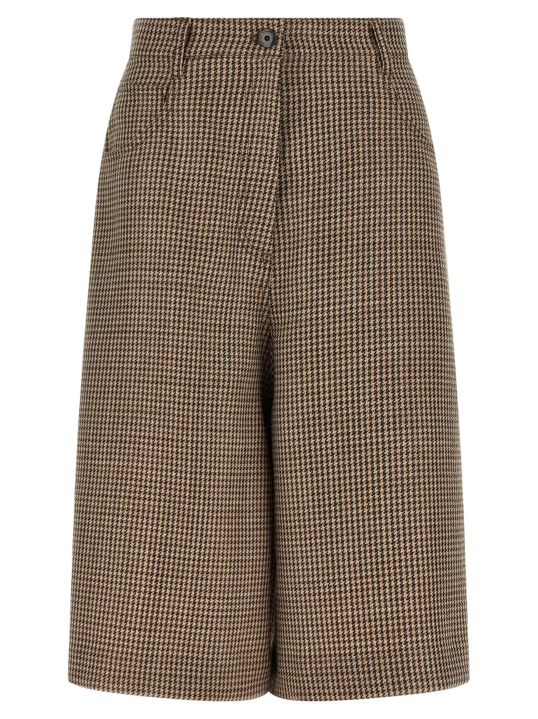 Brunello Cucinelli Brown Virgin Wool Bermuda Shorts