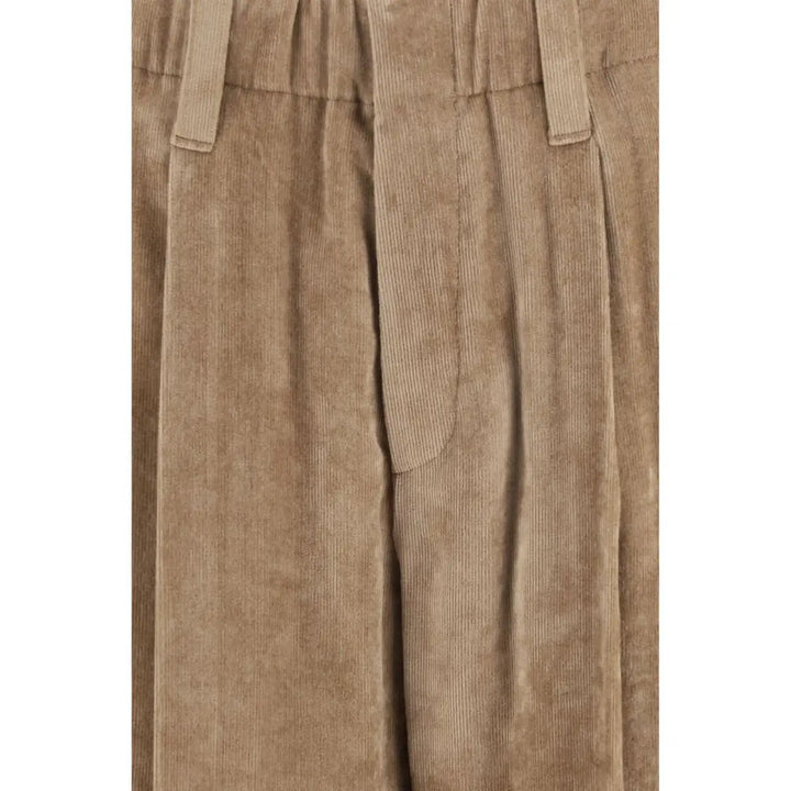 Brunello Cucinelli Brown Viscose Casual Pants