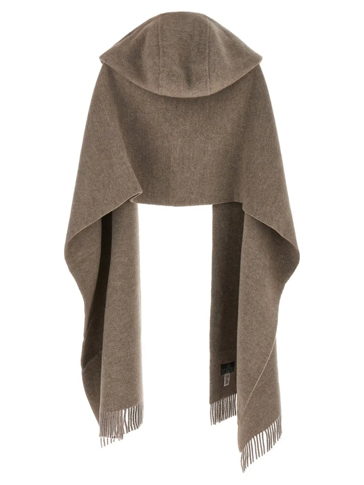 Brunello Cucinelli Brown Wool Scarf