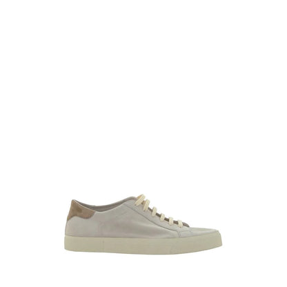 Brunello Cucinelli Calfskin Sneakers with Luxe Suede Design