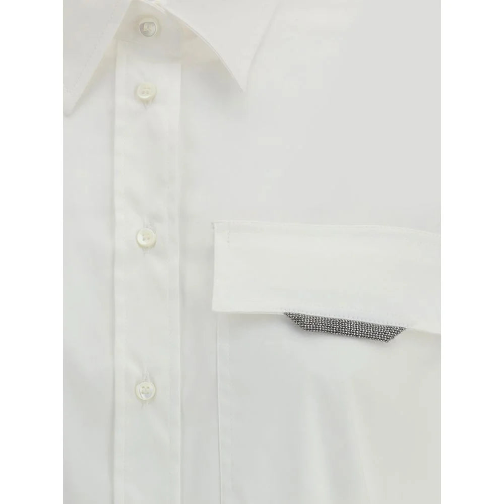 Brunello Cucinelli Cotton Poplin Shirt Timeless Italian Elegance