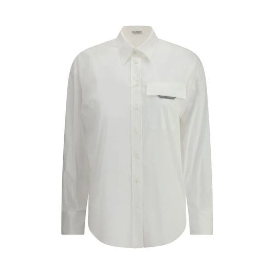 Brunello Cucinelli Cotton Poplin Shirt Timeless Italian Elegance