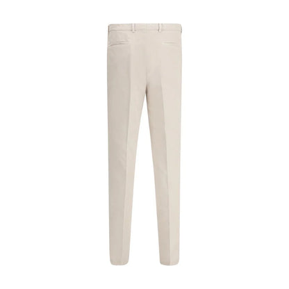 Brunello Cucinelli Cream Cotton Casual Pants
