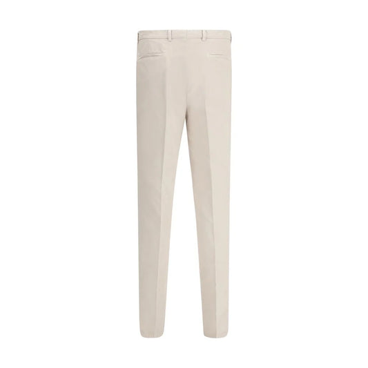 Brunello Cucinelli Cream Cotton Casual Pants