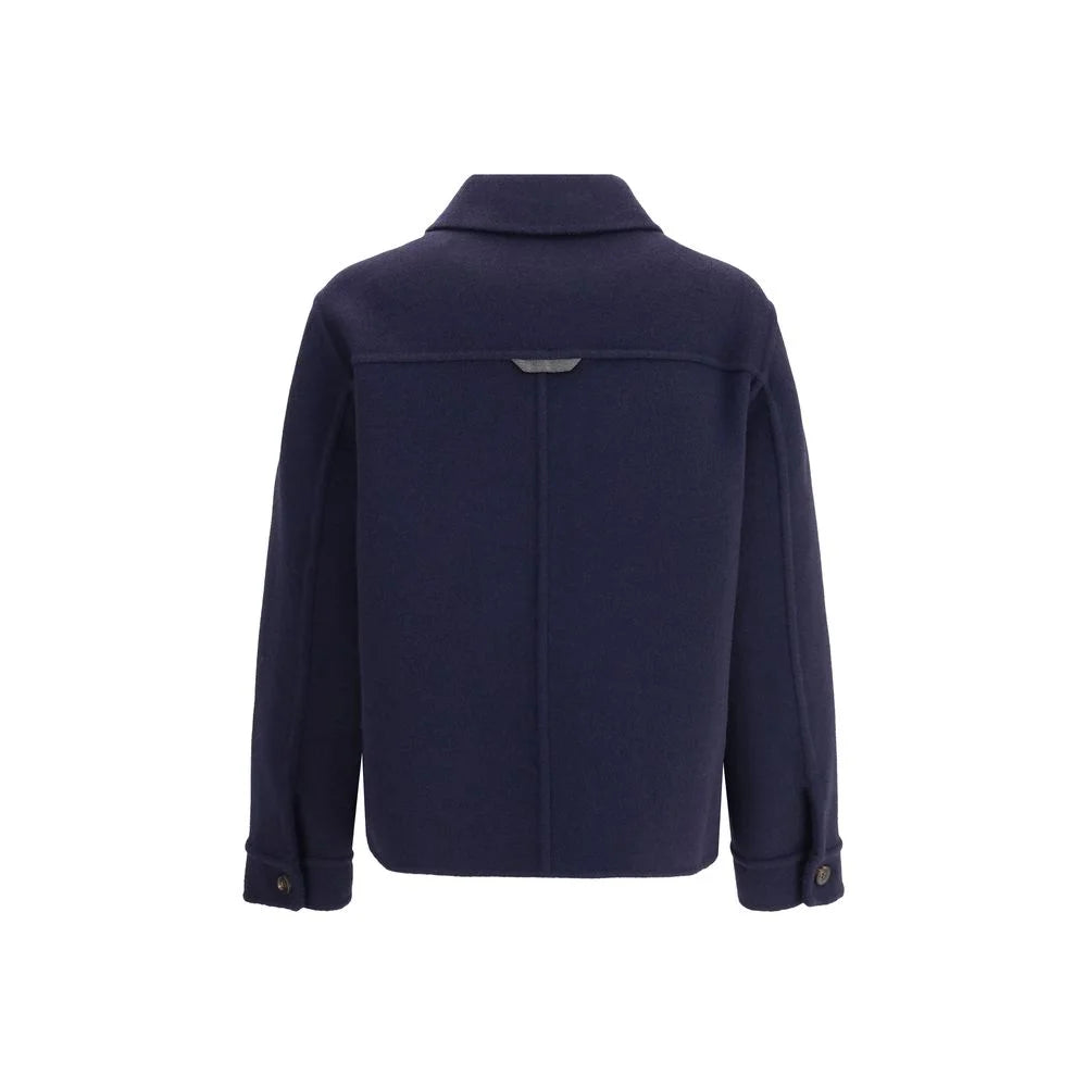 Brunello Cucinelli Fleece Wool Jacket for Effortless Sophistication