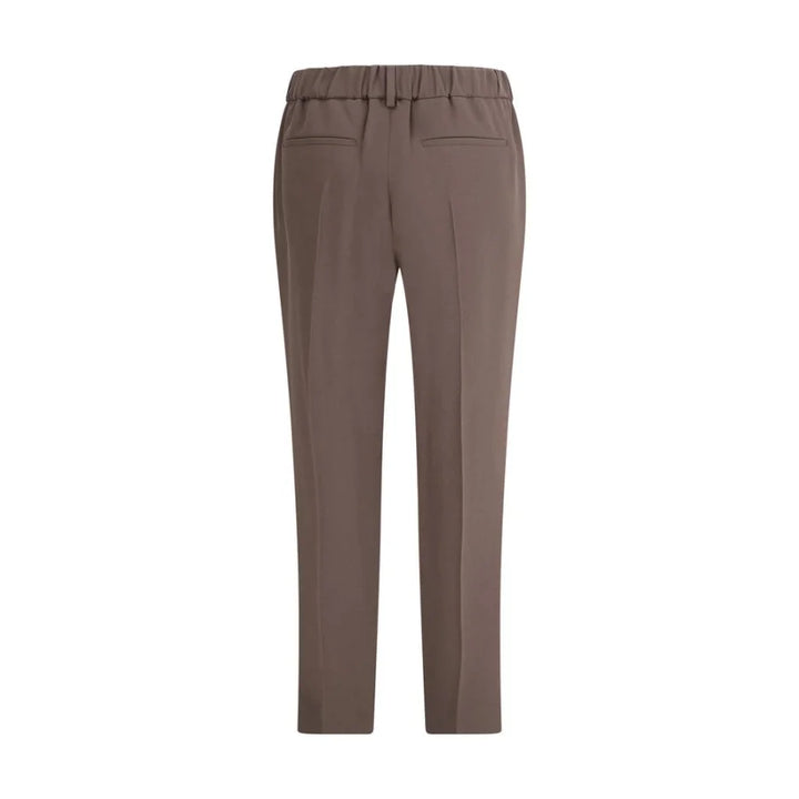 Brunello Cucinelli Gray Acetate Casual Pants
