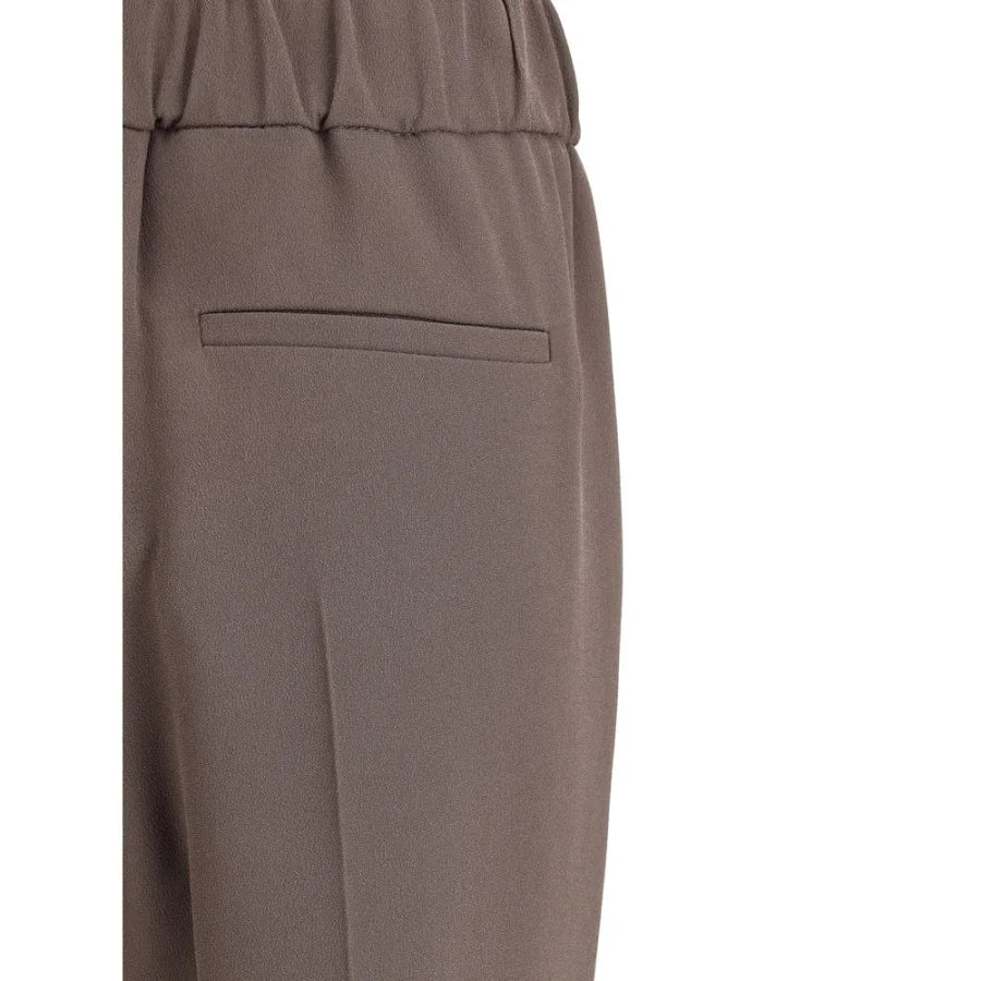 Brunello Cucinelli Gray Acetate Casual Pants