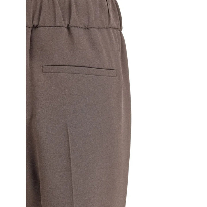 Brunello Cucinelli Gray Acetate Casual Pants