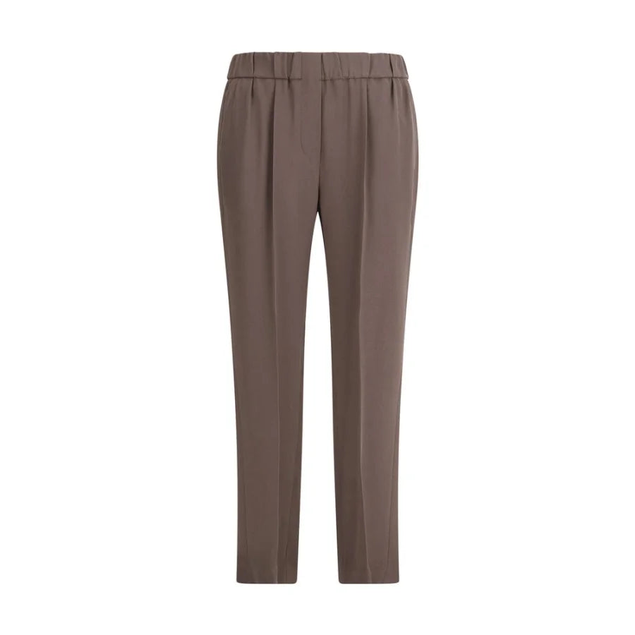 Brunello Cucinelli Gray Acetate Casual Pants