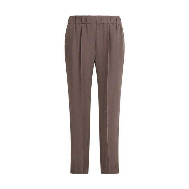 Brunello Cucinelli Gray Acetate Casual Pants
