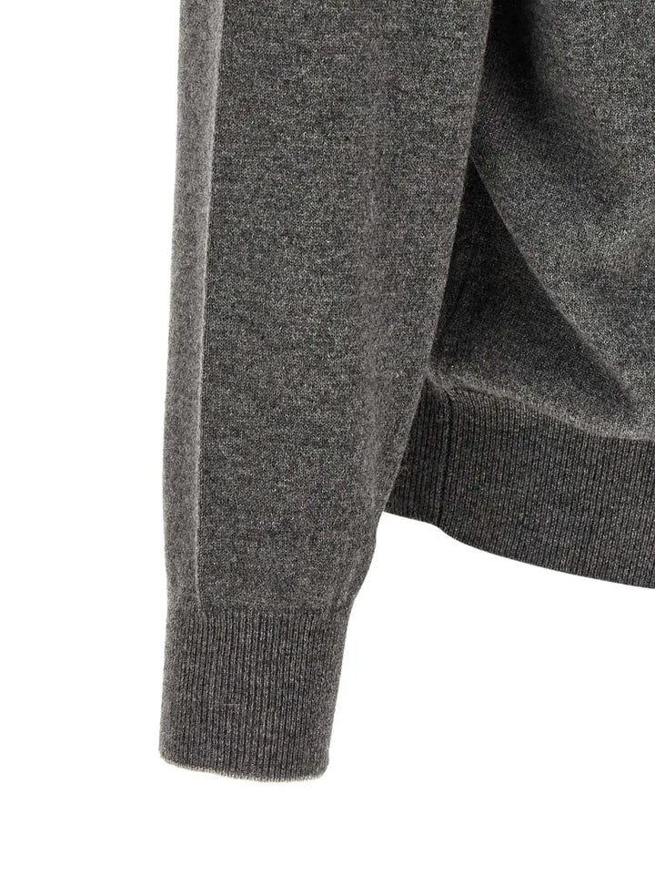 Brunello Cucinelli Gray Cashmere Cardigan