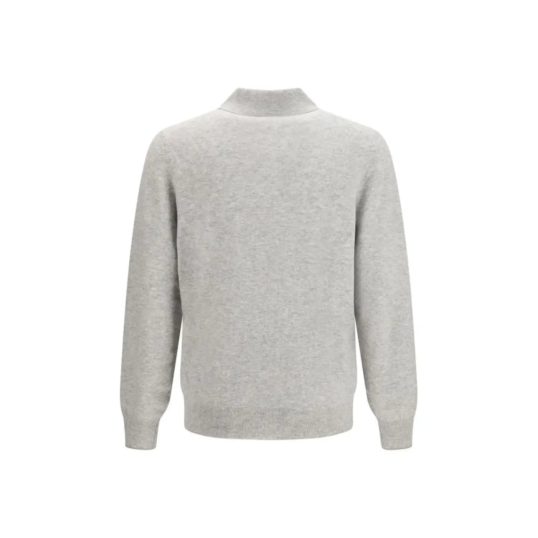 Brunello Cucinelli Gray Cashmere Polo Shirt