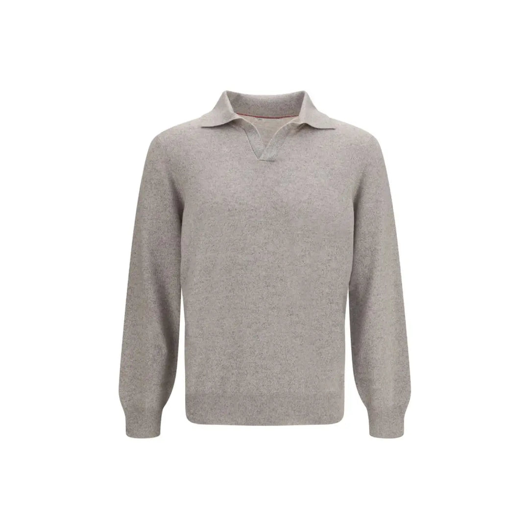 Brunello Cucinelli Gray Cashmere Sweatshirt