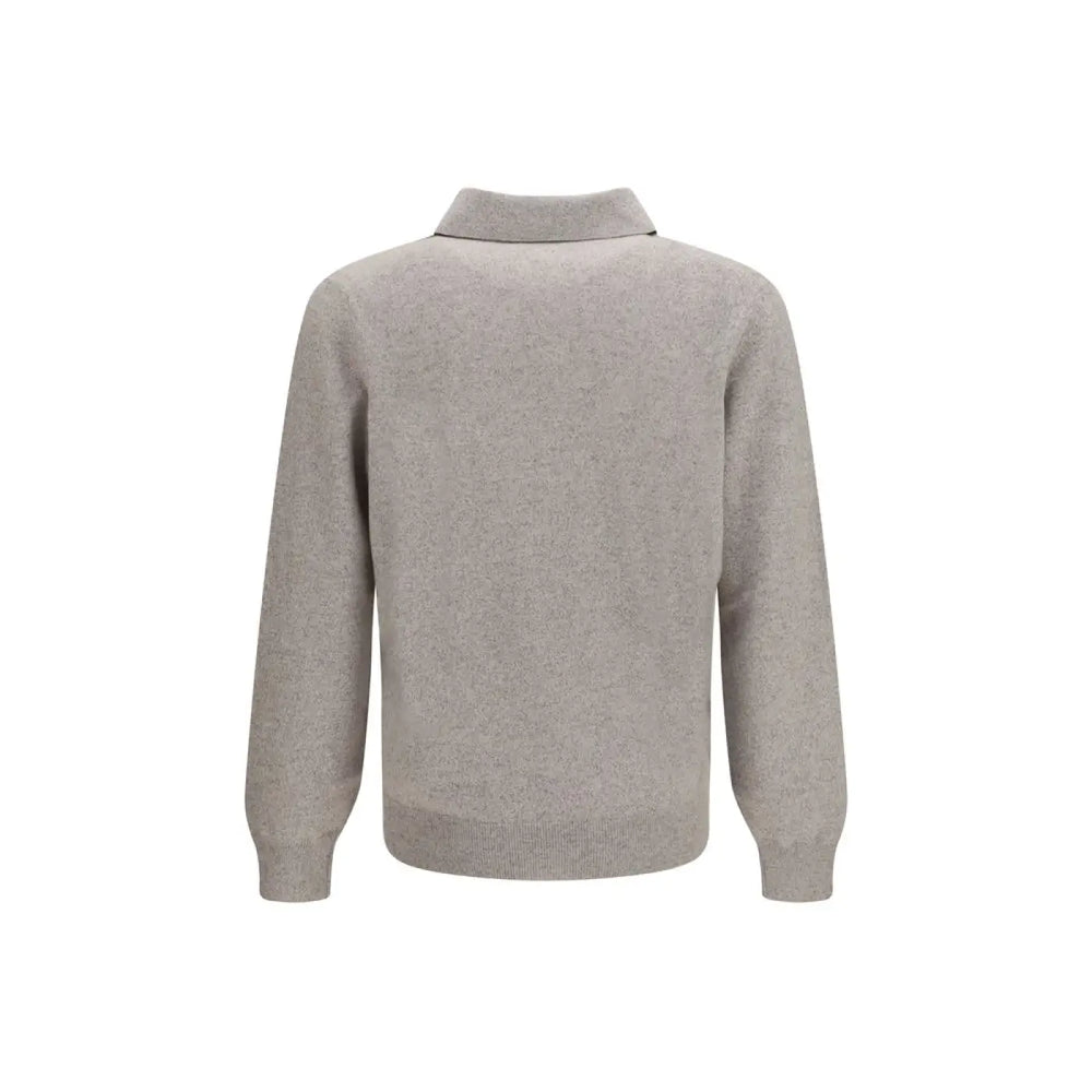 Brunello Cucinelli Gray Cashmere Sweatshirt
