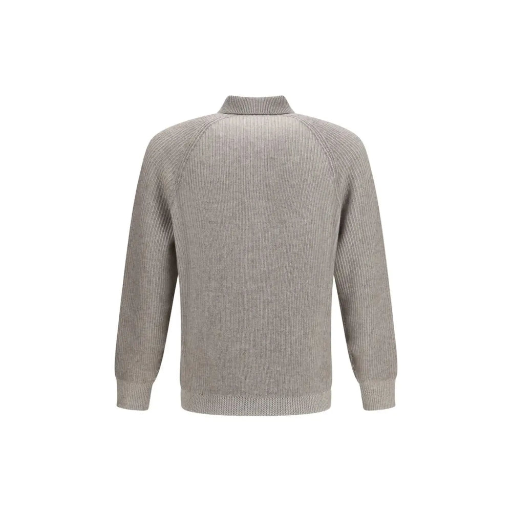 Brunello Cucinelli Gray Cashmere Sweatshirt