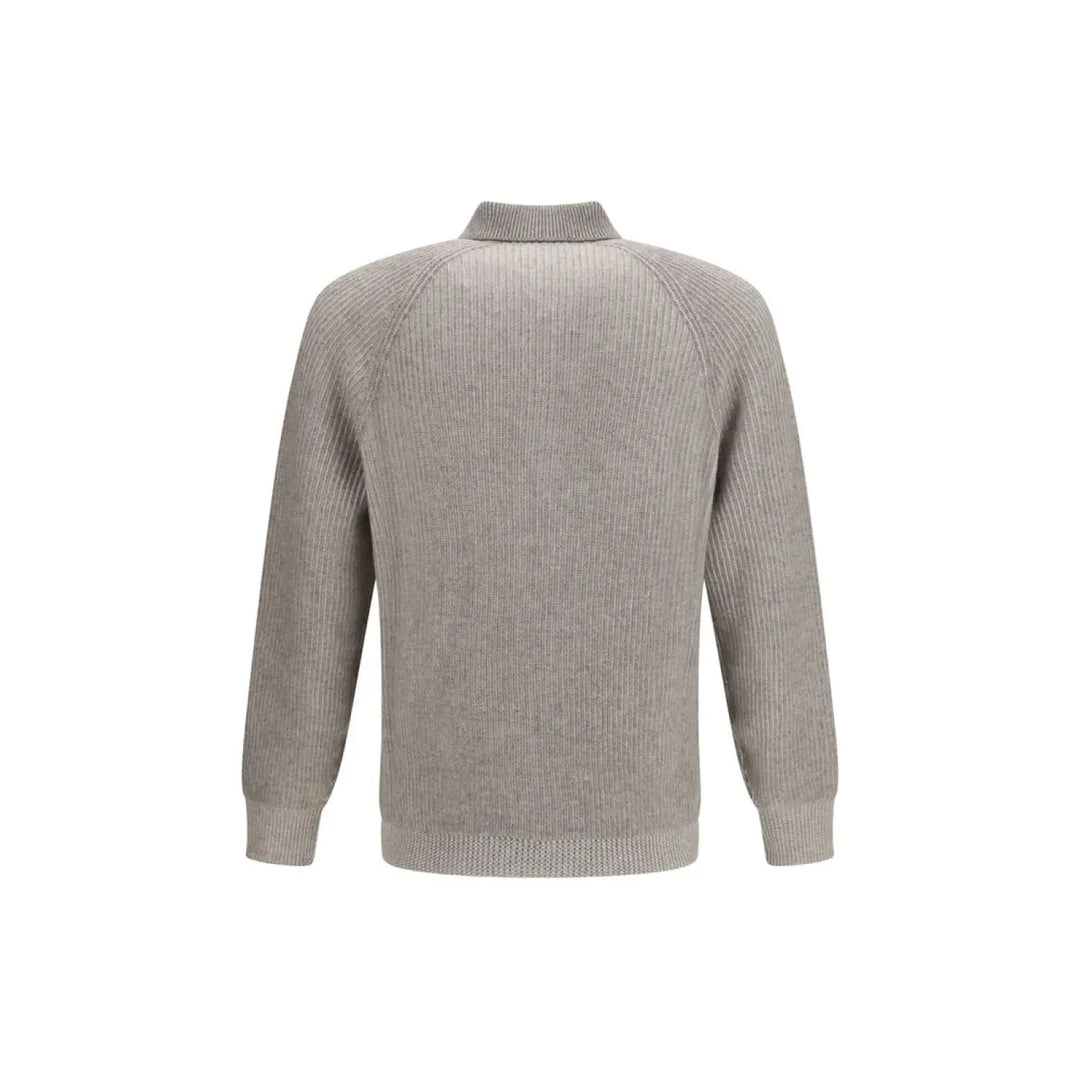Brunello Cucinelli Gray Cashmere Sweatshirt