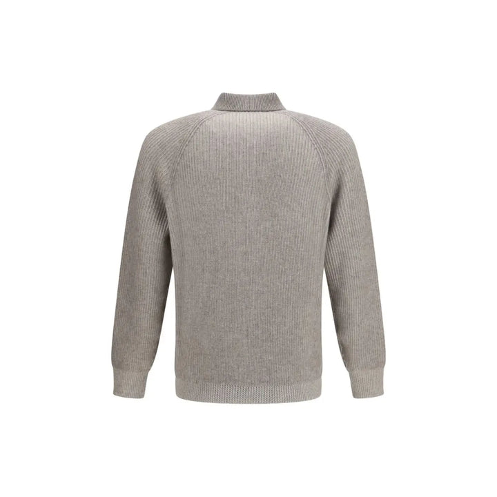 Brunello Cucinelli Gray Cashmere Sweatshirt