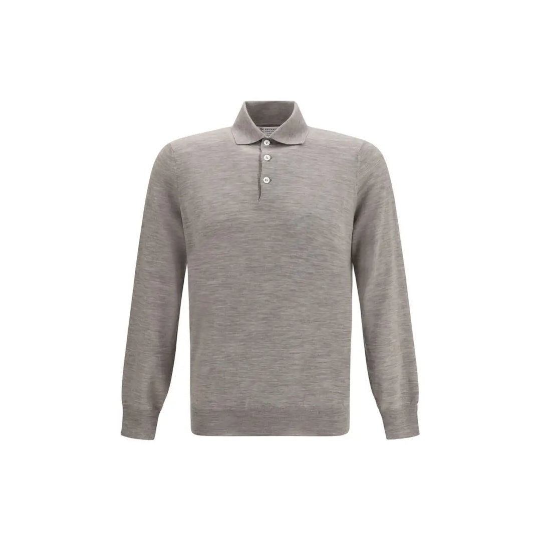 Brunello Cucinelli Gray Cashmere Sweatshirt