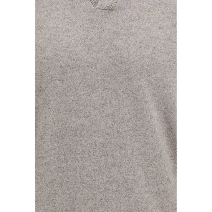 Brunello Cucinelli Gray Cashmere Sweatshirt