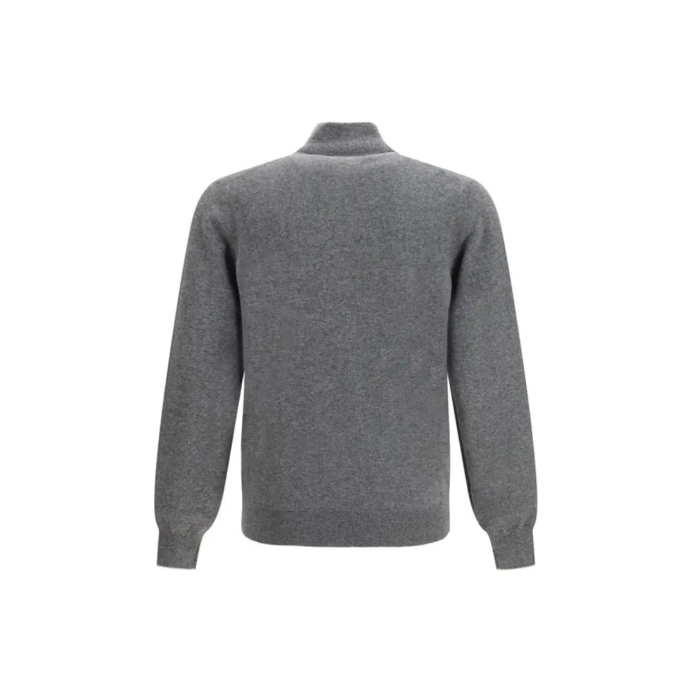 Brunello Cucinelli Gray Cashmere Sweatshirt