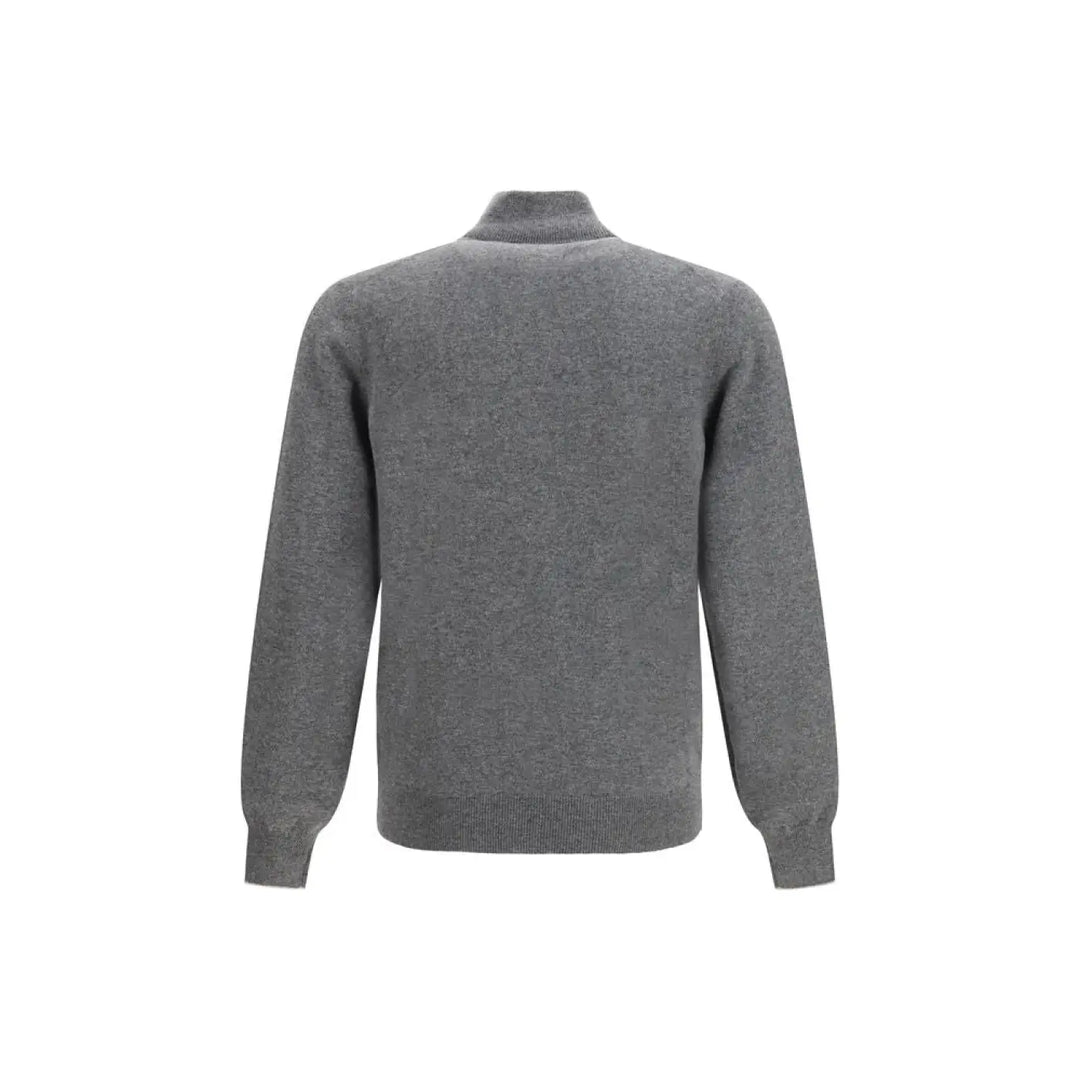 Brunello Cucinelli Gray Cashmere Sweatshirt