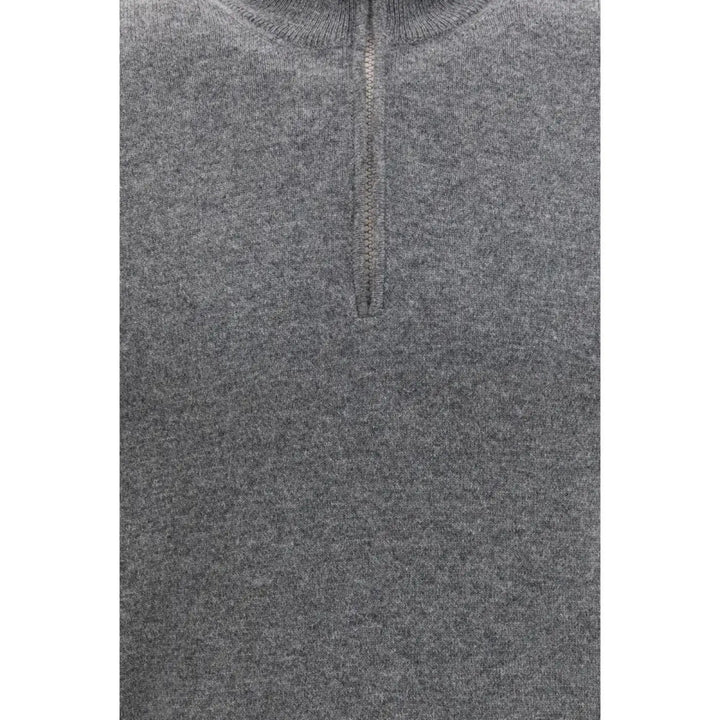 Brunello Cucinelli Gray Cashmere Sweatshirt