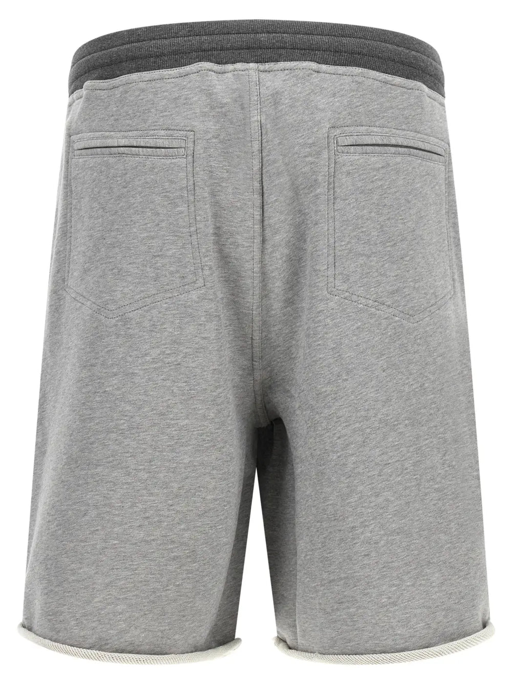 Brunello Cucinelli Gray Cotton Bermuda Shorts
