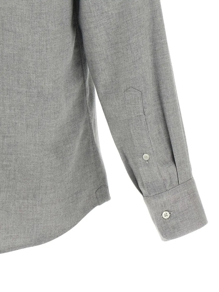 Brunello Cucinelli Gray Cotton Blouse