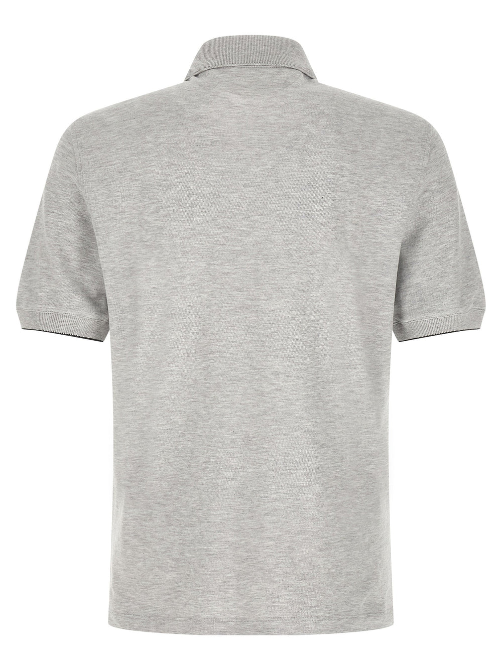 Brunello Cucinelli Gray Cotton Polo Shirt