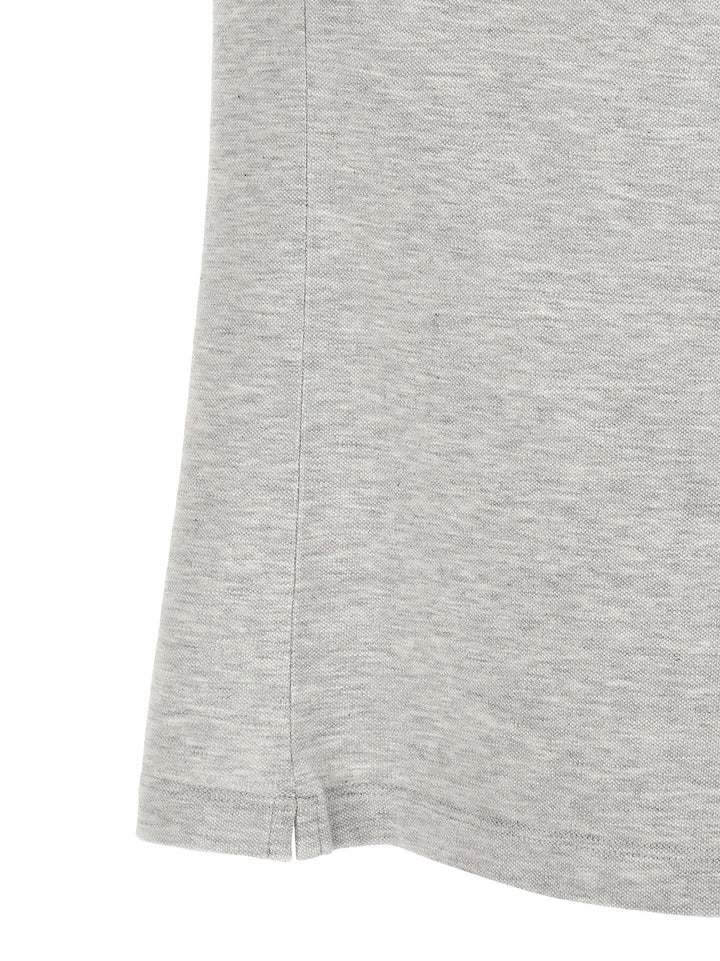 Brunello Cucinelli Gray Cotton Polo Shirt