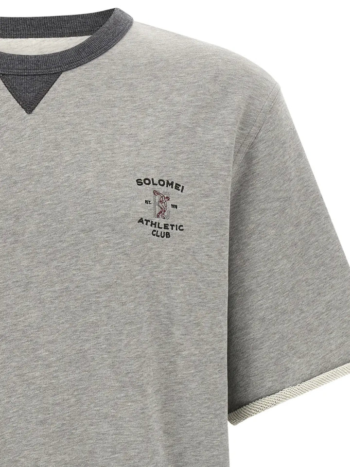 Brunello Cucinelli Gray Cotton Sweatshirt