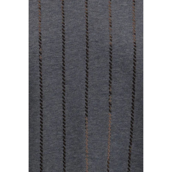 Brunello Cucinelli Gray Cotton Sweatshirt