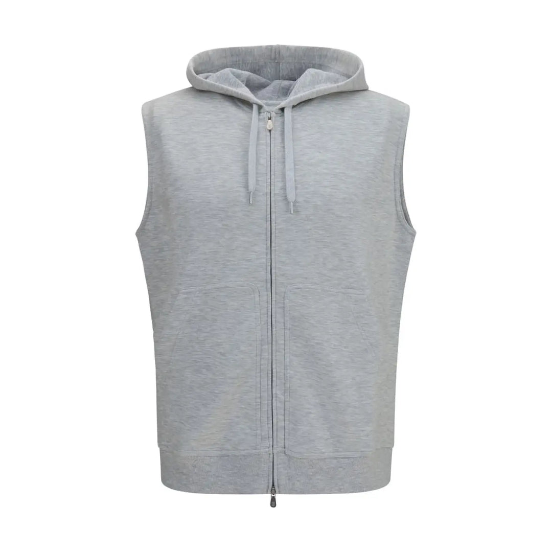 Brunello Cucinelli Gray Cotton Sweatshirt