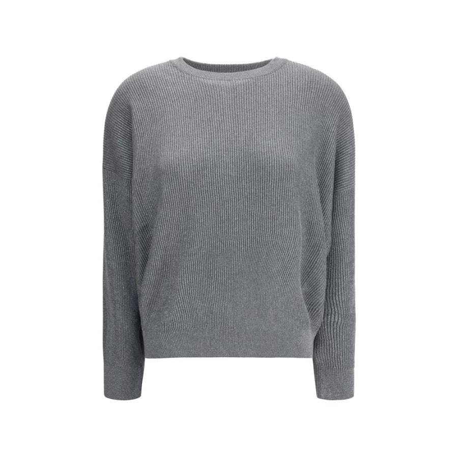 Brunello Cucinelli Gray Cotton Sweatshirt