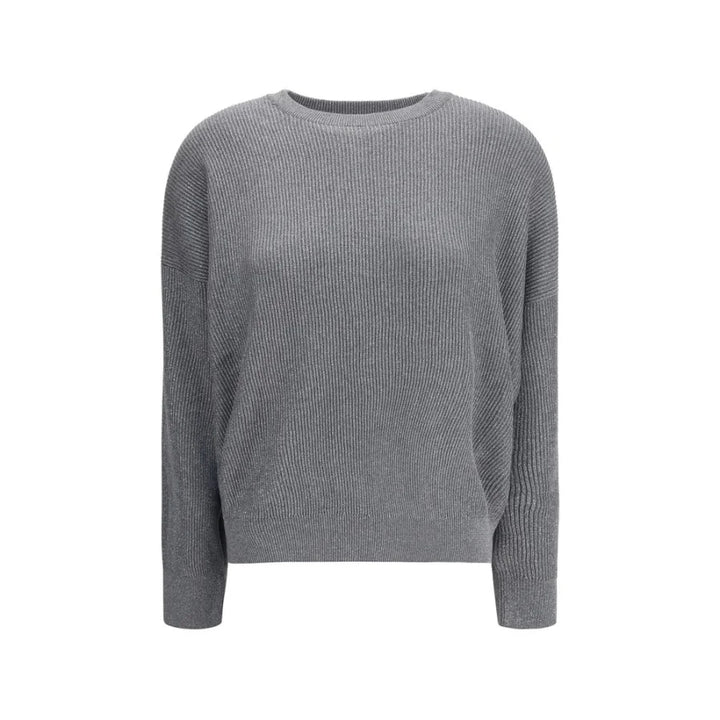 Brunello Cucinelli Gray Cotton Sweatshirt