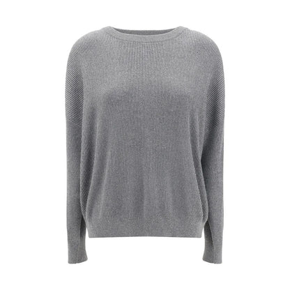 Brunello Cucinelli Gray Cotton Sweatshirt