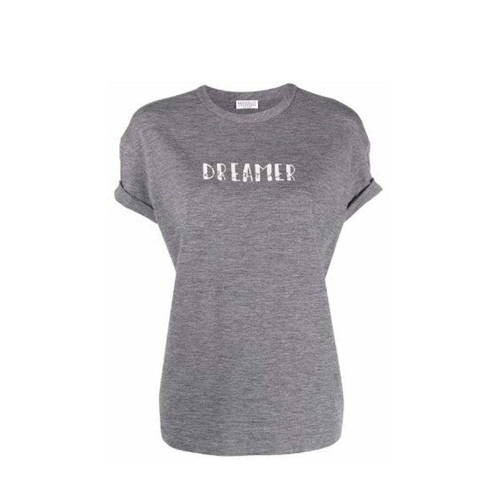Brunello Cucinelli - Gray Elastane T-Shirt