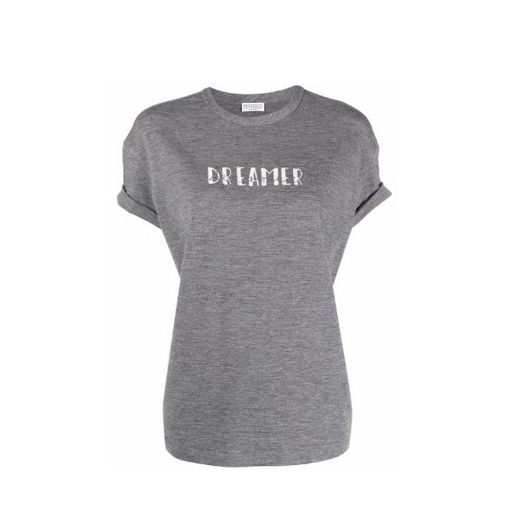 Brunello Cucinelli - Gray Elastane T-Shirt