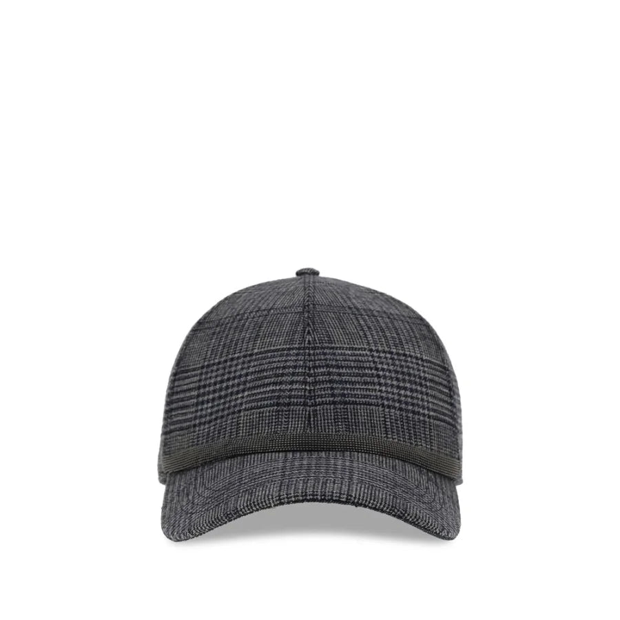 Brunello Cucinelli Gray Fleece Wool Cap (Baseball Hat)